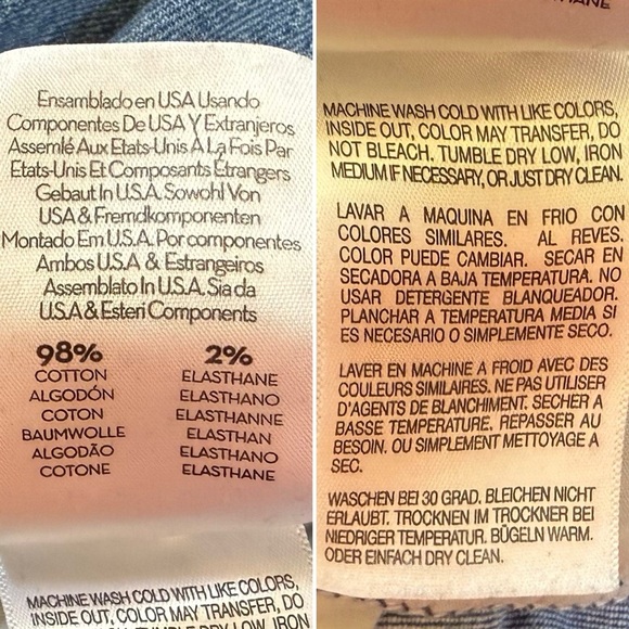 MOTHER Jeans The Mid Rise Dazzler Ankle Casual Boho Cut And Paste Blue 28 - Picture 12 of 13